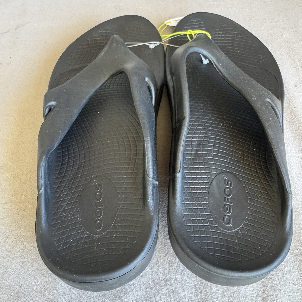 Size M9/W11 - New OOFOS Sandals Black OOriginal Slides - Picture 7 of 8